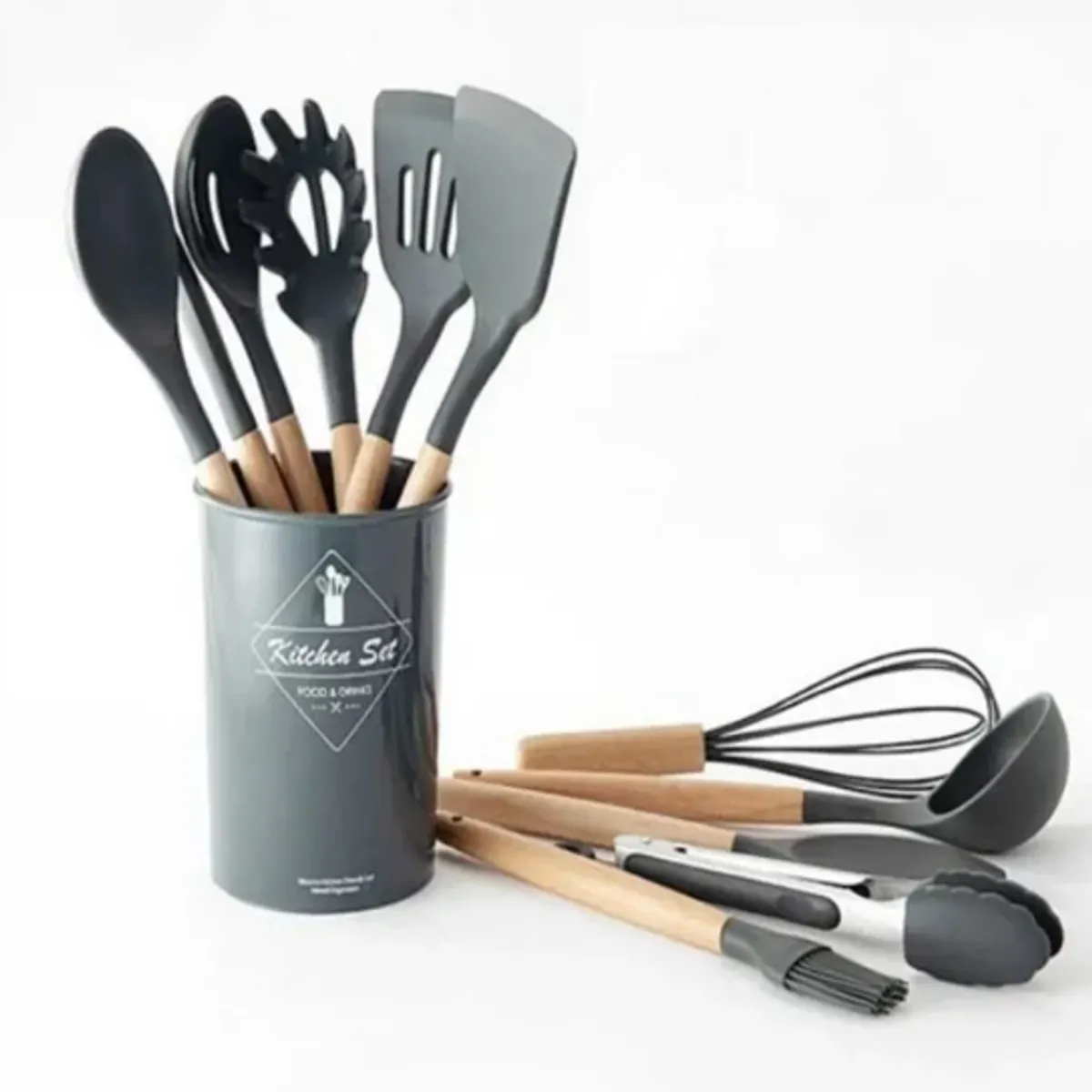 GENERICO - Set De Utensilios De Cocina Silicona 12 Piezas