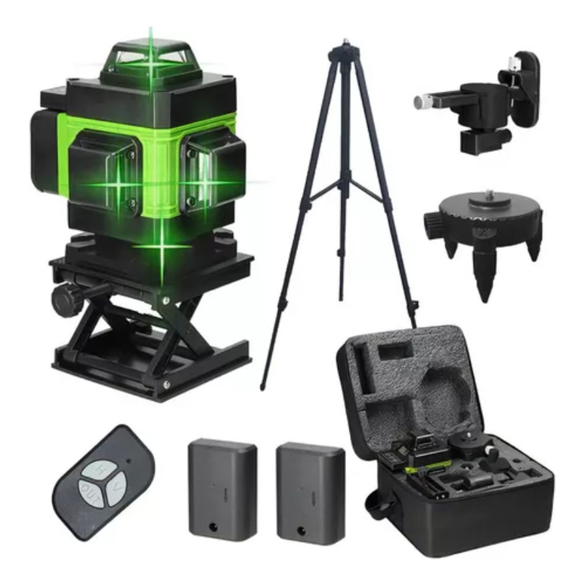 U BUY - Nivel Láser Multifuncion 16 Líneas Profesional Trípode Base