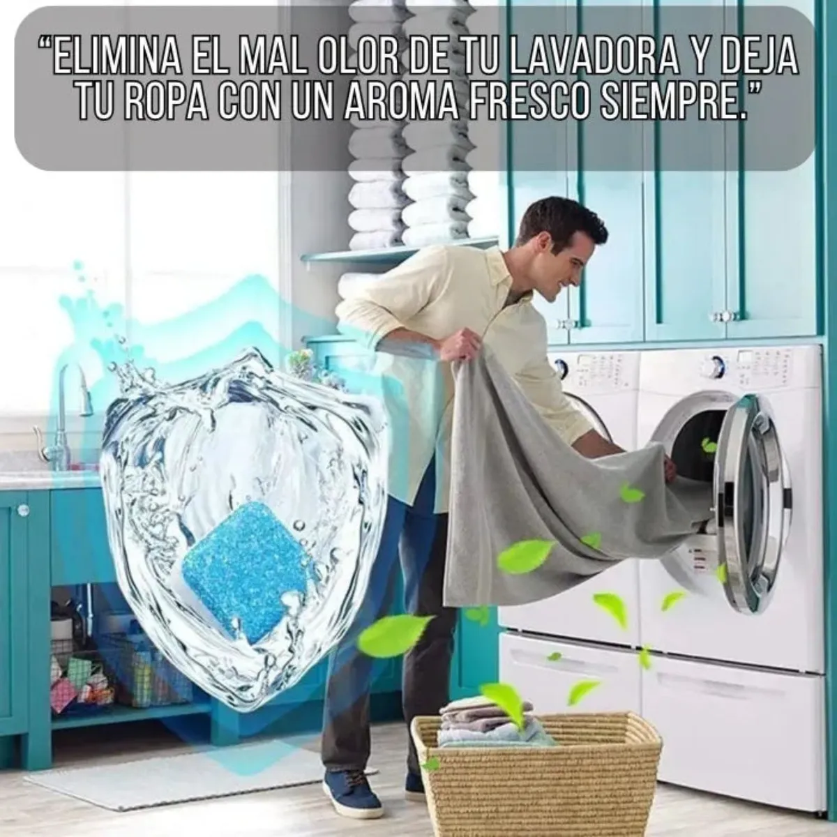 MOVI - Set 12 Pastillas para Limpiar La Lavadora: "Elimina Olores y Suciedad en Minutos"