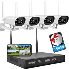 ANYHOGAR - Kit De Camaras Seguridad Visión Nocturna En Color