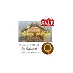 WW DESIGN - Pesebre Artesanal en Madera y Pita M