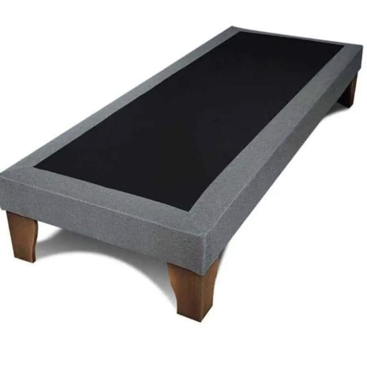 GENERICO - base de cama plaza y media color gris