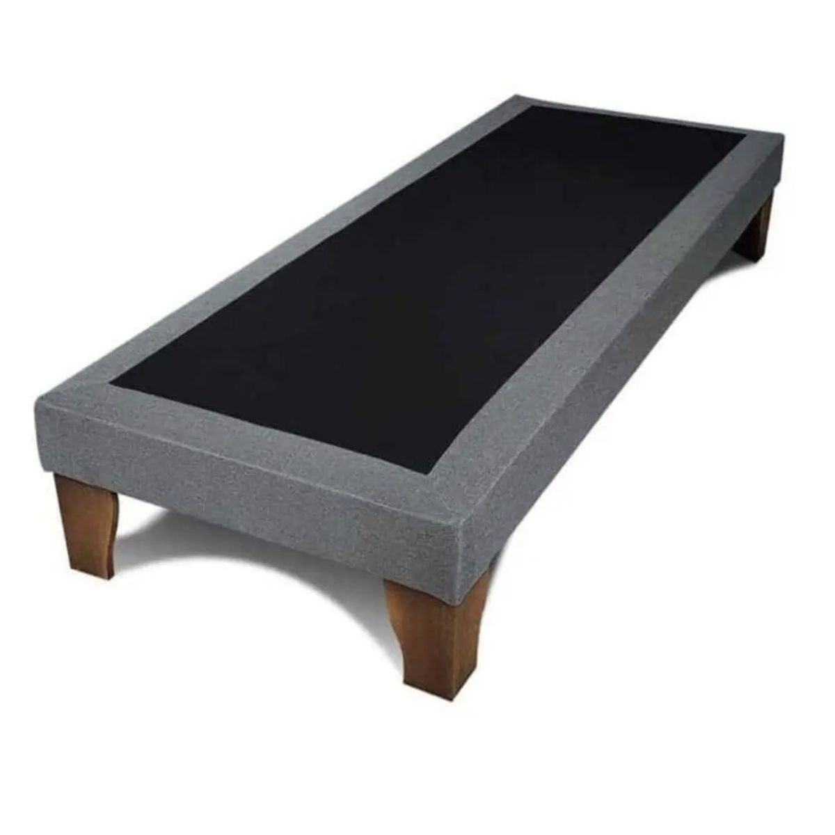 GENERICO - base de cama plaza y media color gris