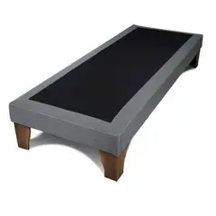 GENERICO - Base de cama plaza y media color gris