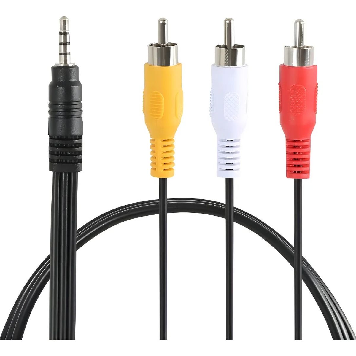 GENERICO - Cable Audio y Video Plug 3.5 mm a 3 RCA 1 . 8 Metros IRT