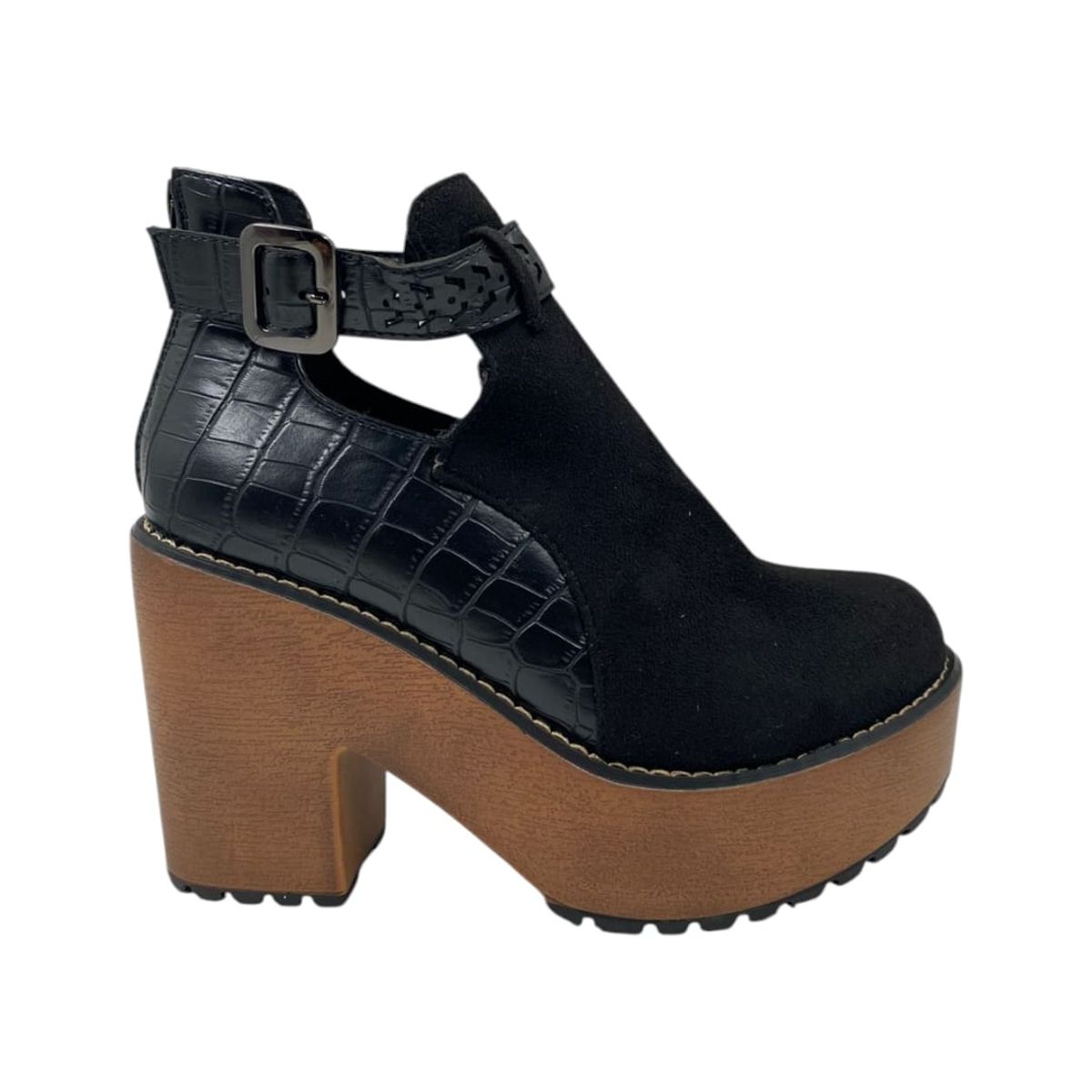 HERIEL - Zapato Negro Plataforma Mujer