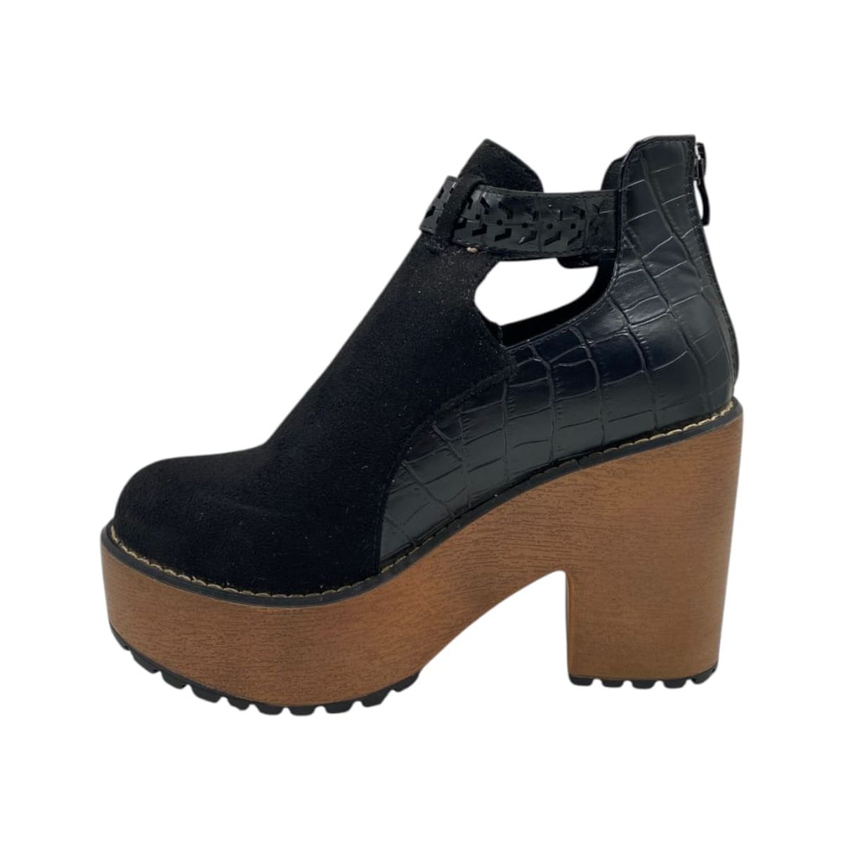 HERIEL - Zapato Negro Plataforma Mujer
