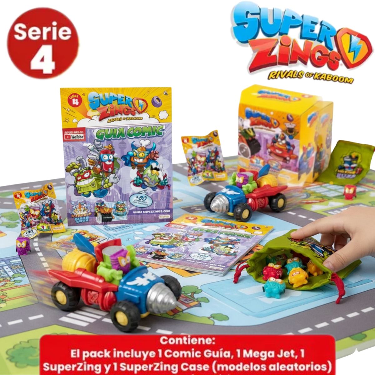 TIOZONEY - Super Zings Serie 4 Starter Pack Personajes Originales  Rivals of kaboom