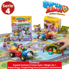 TIOZONEY - Super Zings Serie 4 Starter Pack Personajes Originales Rivals of kaboom