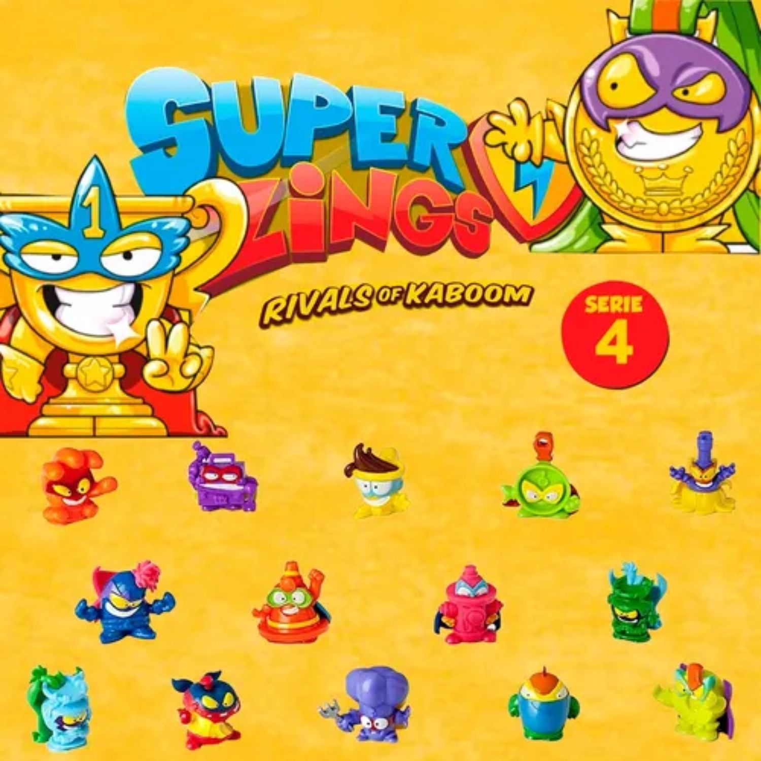 TIOZONEY Super Zings Serie 4 Starter Pack Personajes Originales