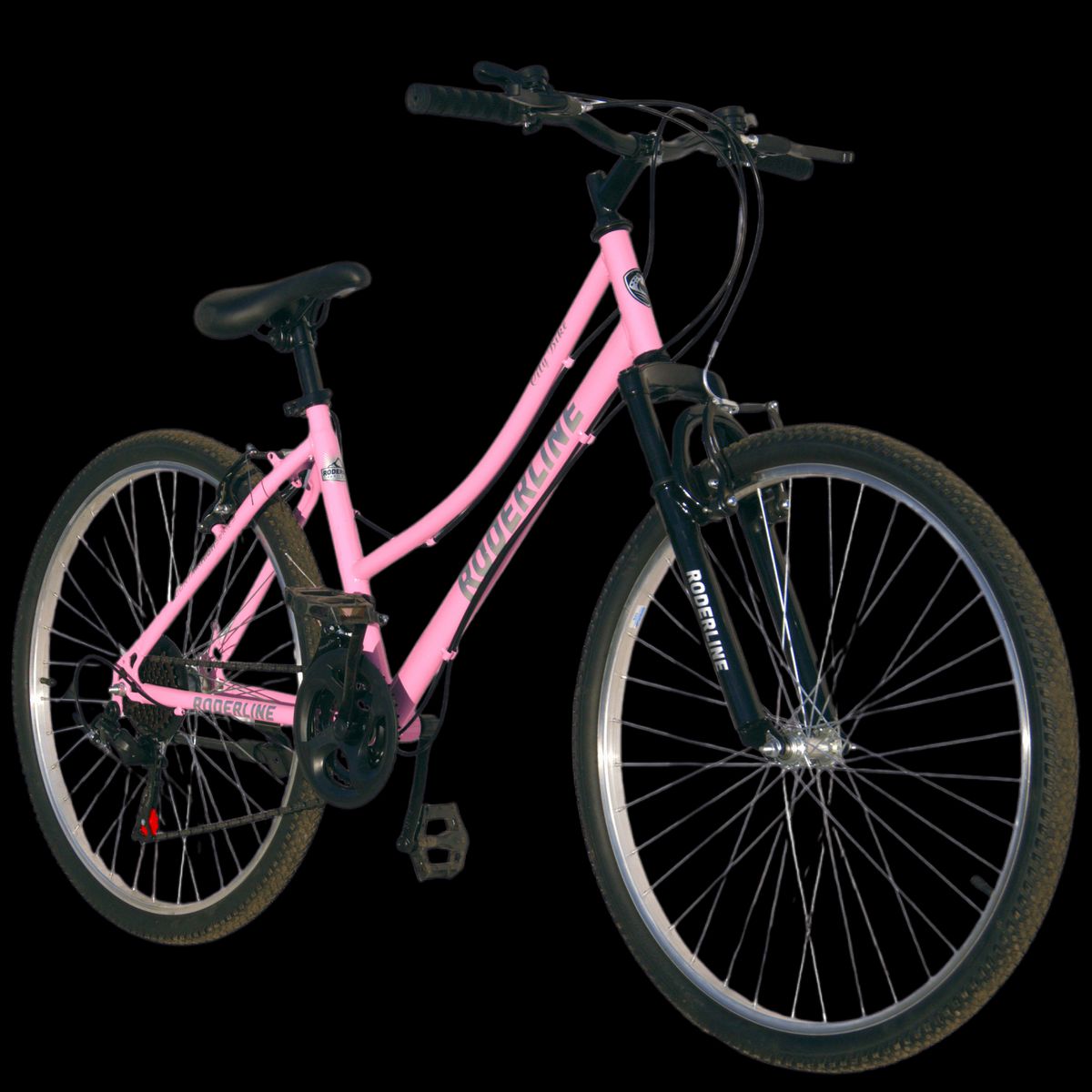 RODERLINE - Bicicleta Roderline Mtb Aro 26 Rosa Frenos V brake Aleacion Aluminio