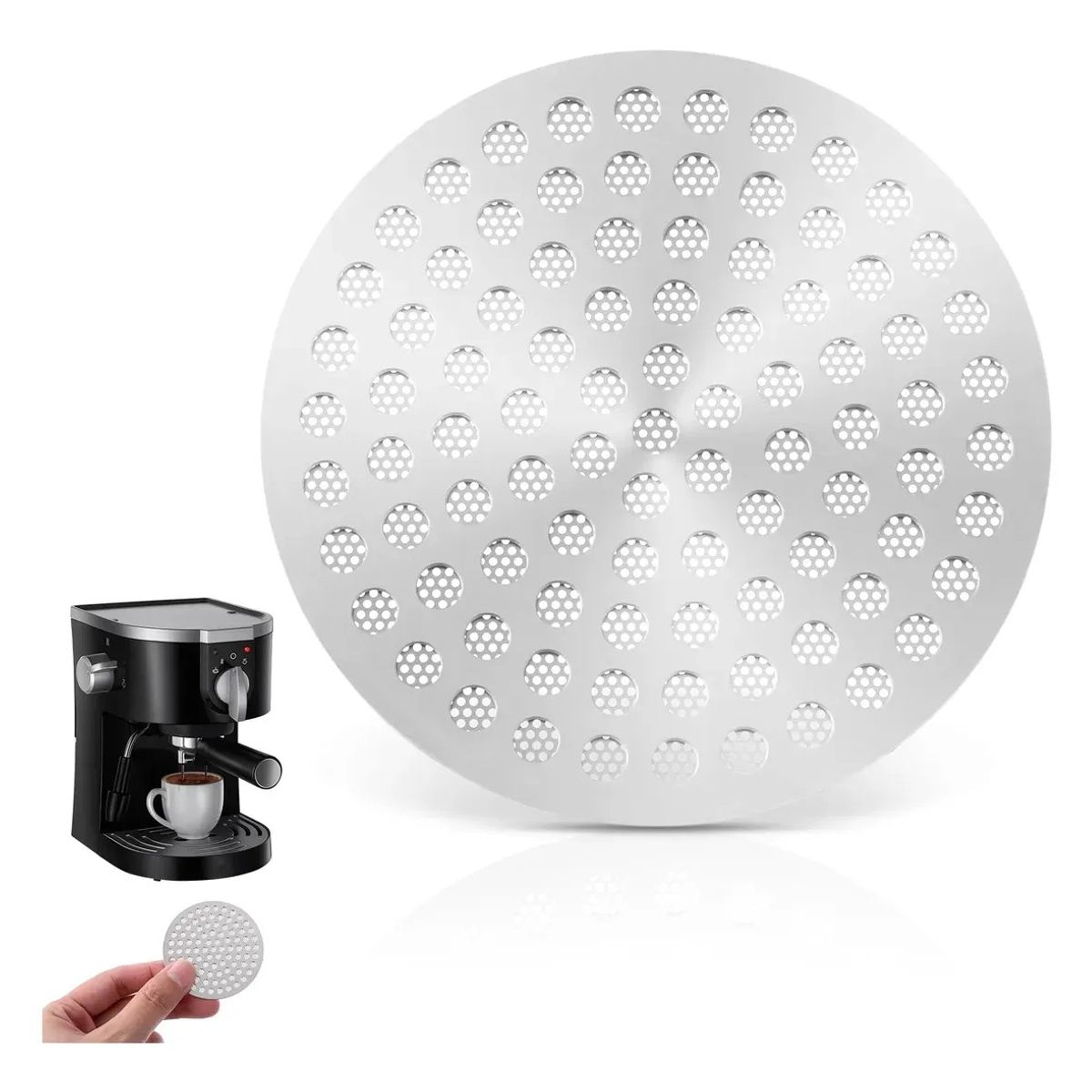 KUANGYE - Filtro Café Portafiltro Malla Cafetera Espresso Puck Screen