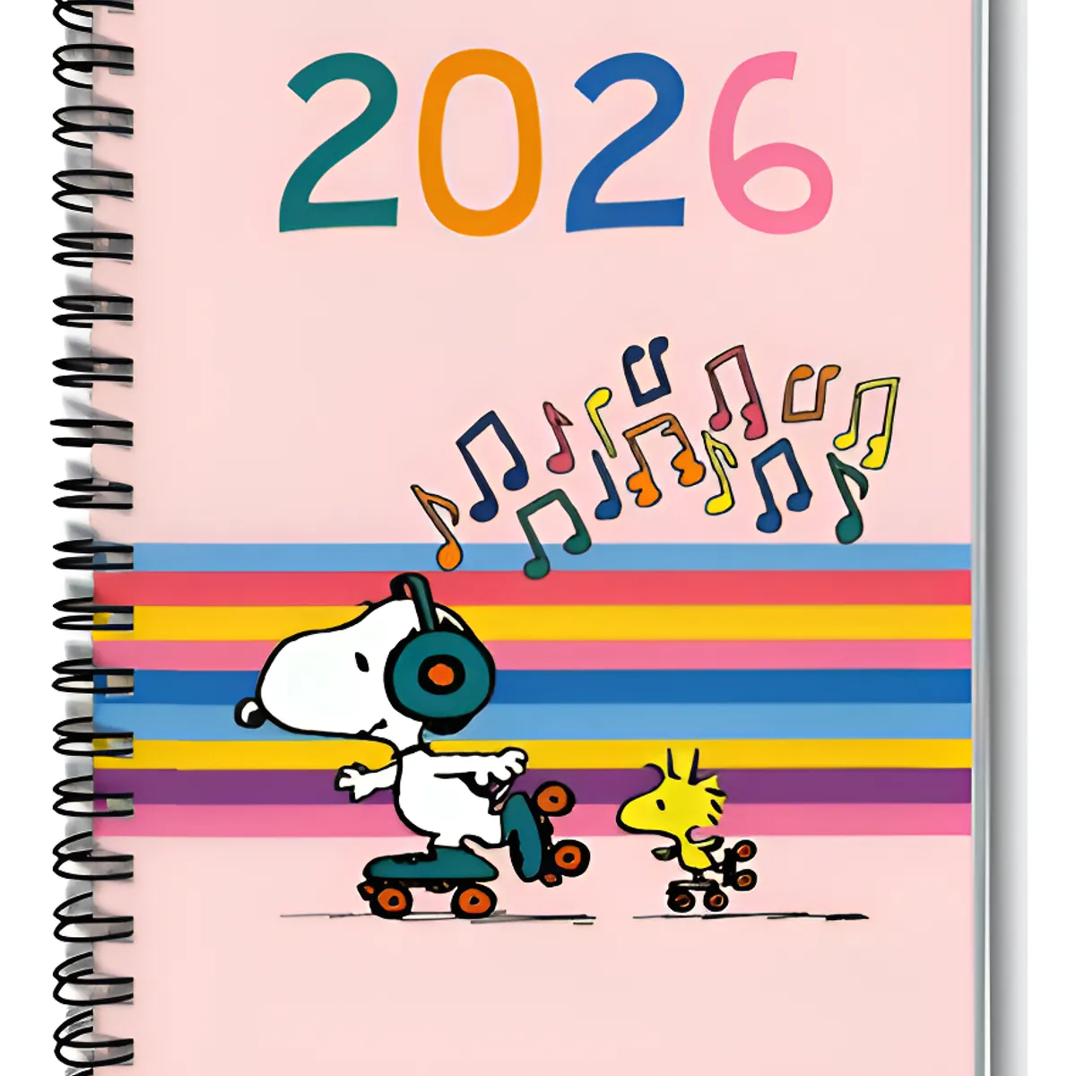 GENERICO - Agenda Snoopy Cuaderno Planner Organizador A5 Anillada