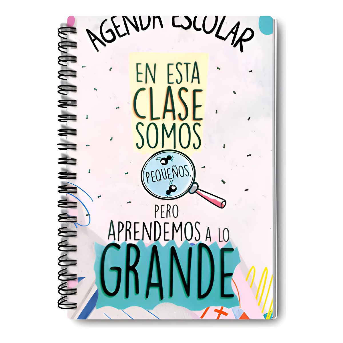 GENERICO - Agenda Escolar Perpetua A5 Planner Anillada Cuaderno