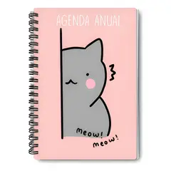 GENERICO - Agenda Cute Cats Perpetua Sin Fecha Planner A5