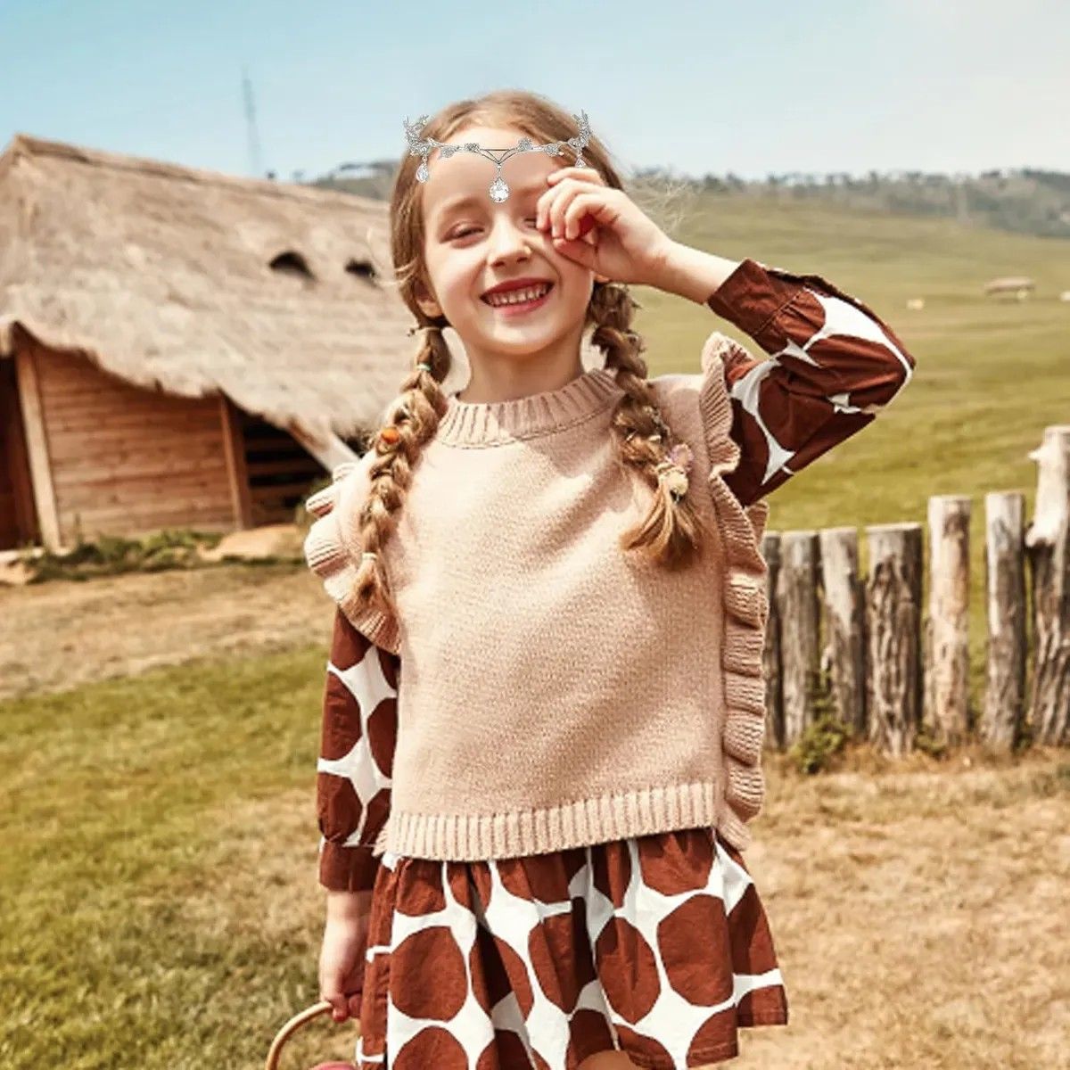 KUANGYE - Diadema Tiara Corona Princesa Elfos Cristales Brillantes