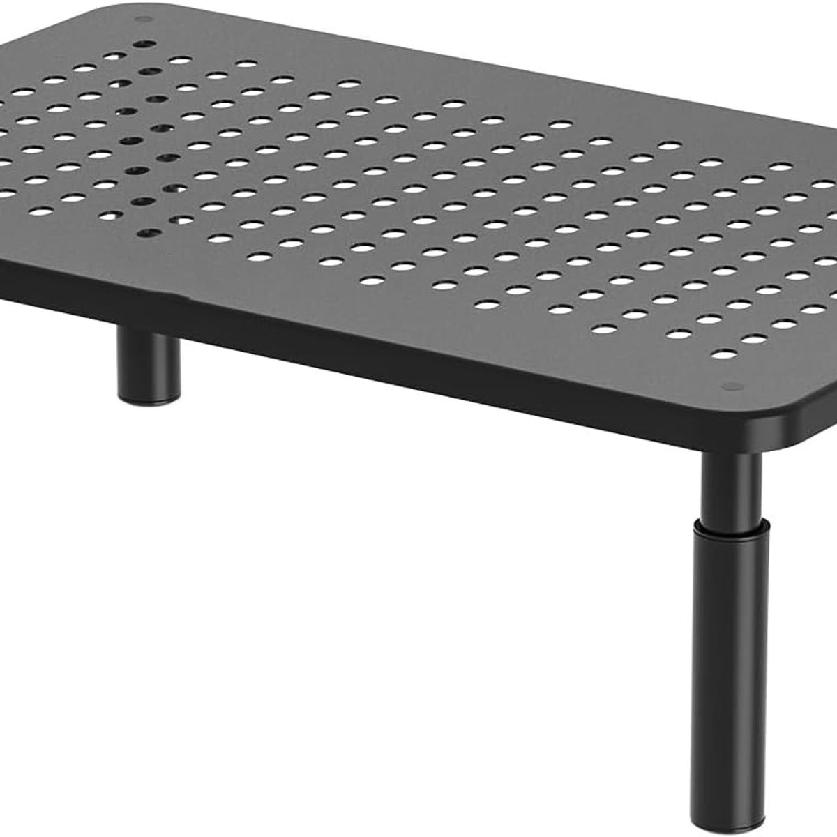 KUANGYE - Base para Monitor de Escritorio Soporte Elevador de Monitor Ajustable en Altura Metal 37 x 24 cm