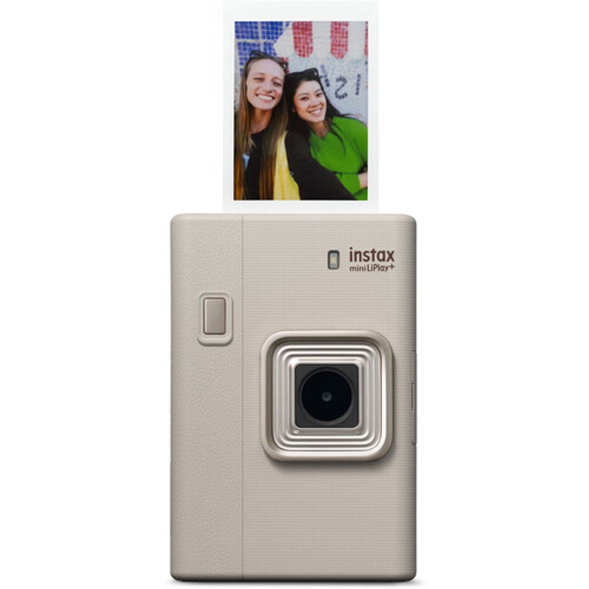 FUJIFILM - Fujifilm Instax MINI LiPlay+ Hybrid Instant Camera Sand Beige