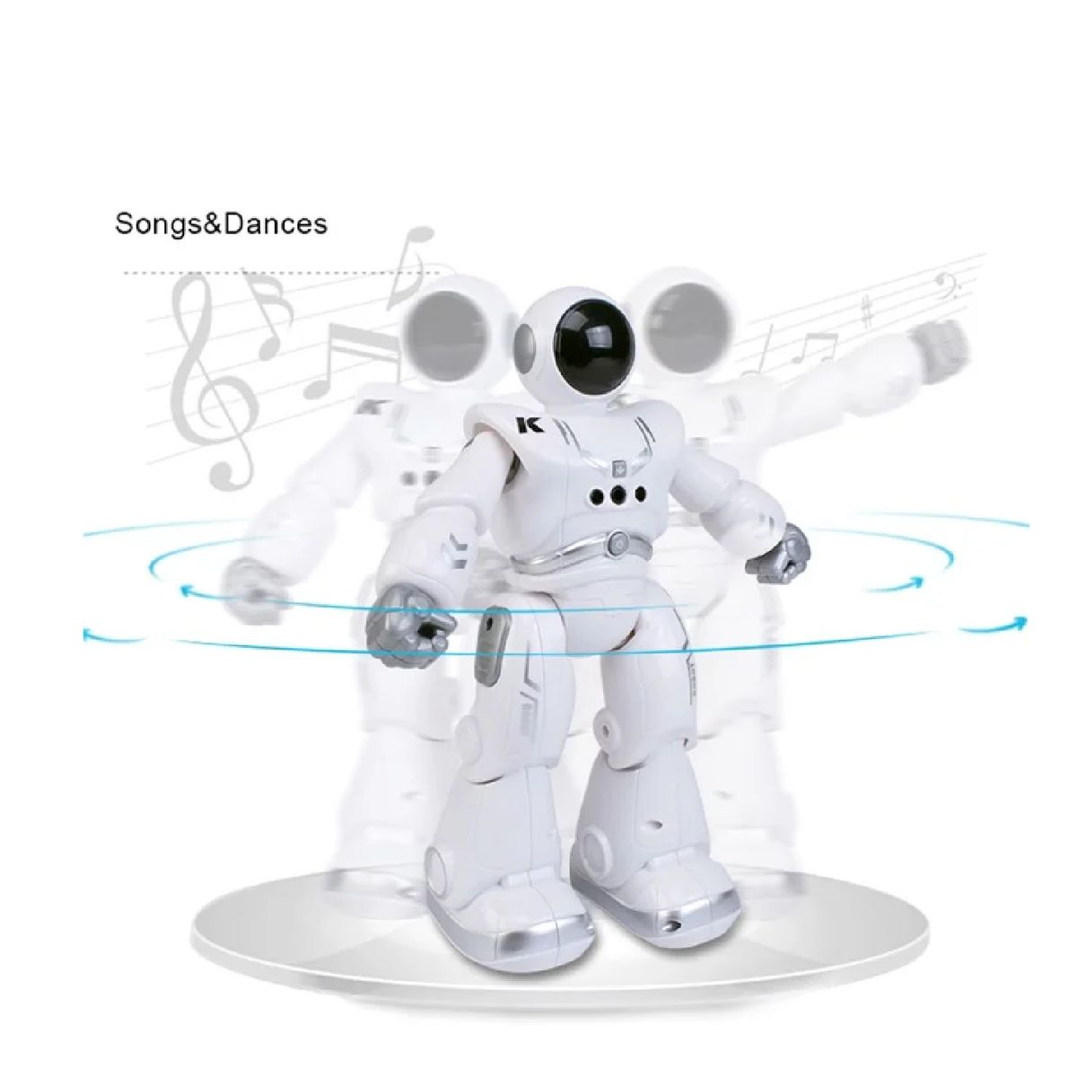 GENERICO - Robot Inteligente Jjrc R18 Con Sensor Blanco  Gris