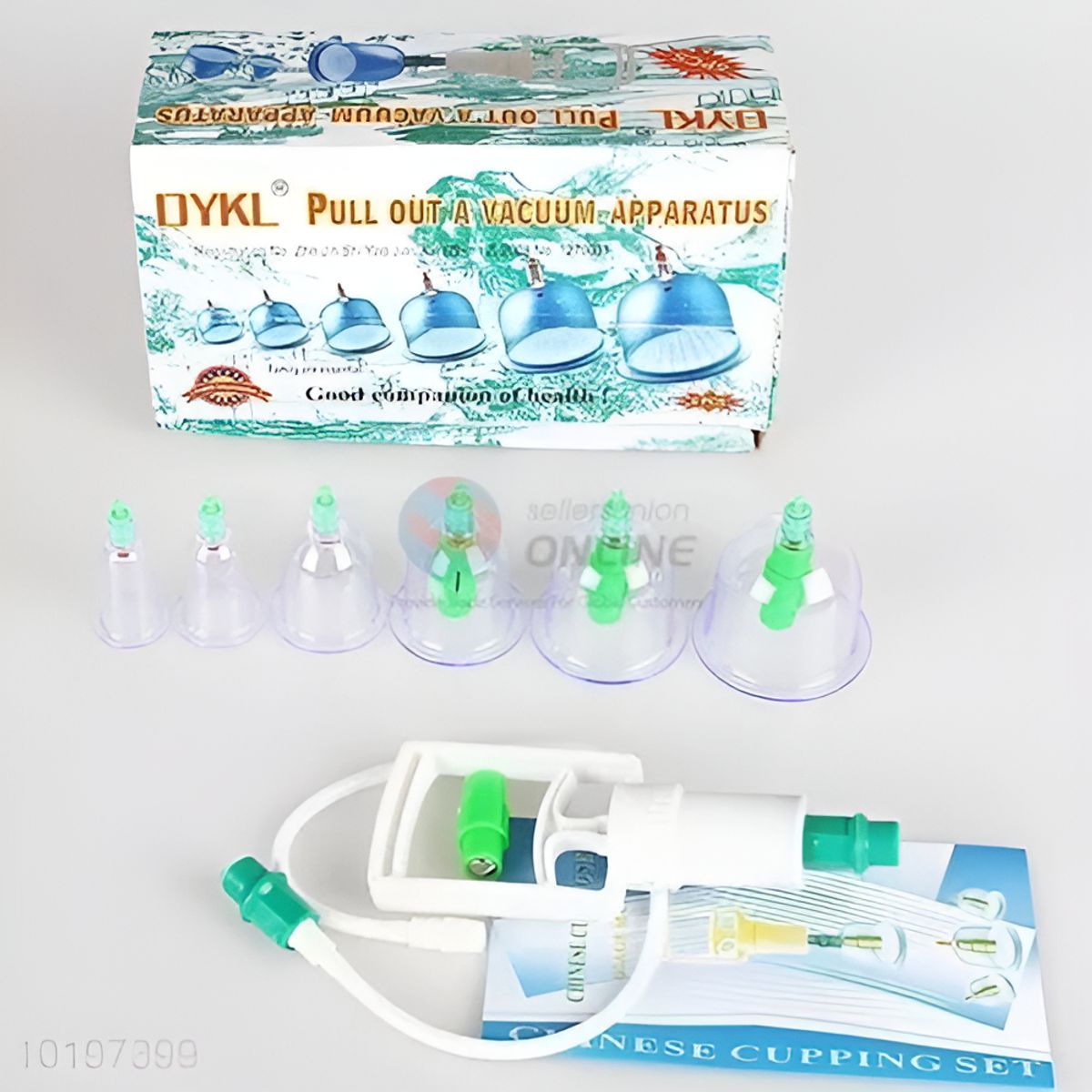 GENERICO - Kit 6 Ventosas Terapéuticas Masajes Acupuntura Y Desintoxica