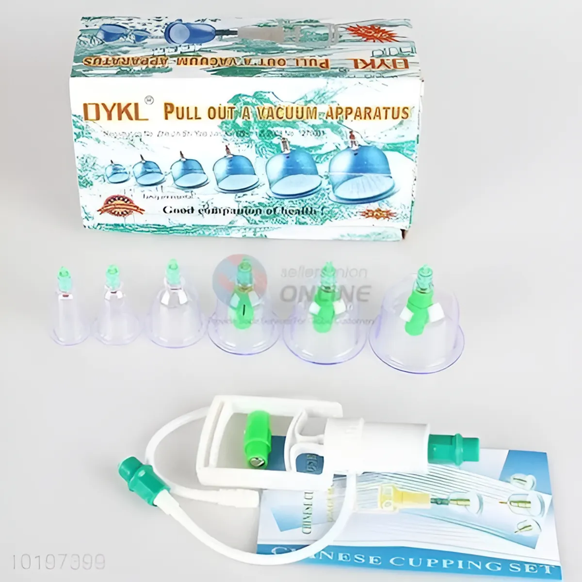 GENERICO - Kit 6 Ventosas Terapéuticas Masajes Acupuntura Y Desintoxica