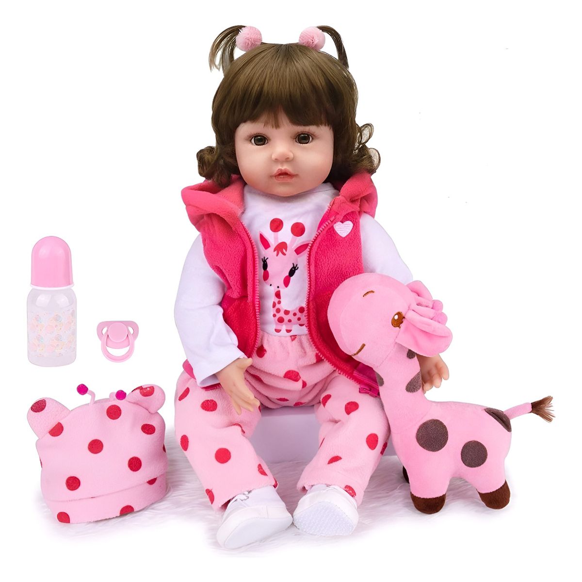 GENERICO - Maidedoll Muñeca Silicona 55 Cm Bella Realista Bebé Reborn