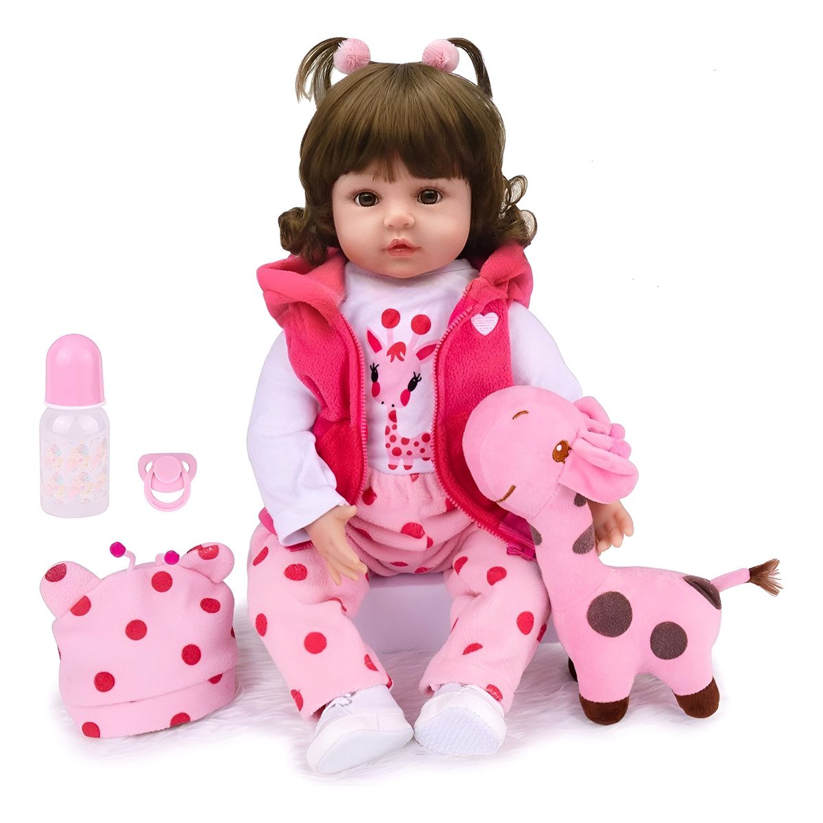 GENERICO - Maidedoll Muñeca Silicona 55 Cm Bella Realista Bebé Reborn