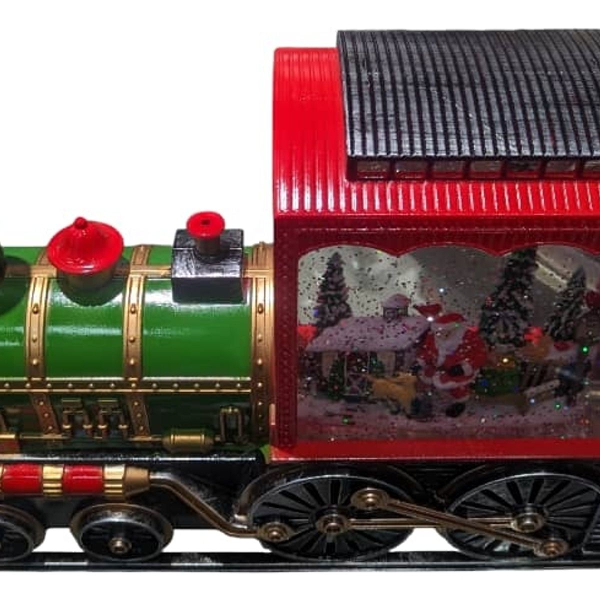 GENERICO - Lampara Farol Tren De Navidad Bajo Nieve Iluminado Musical