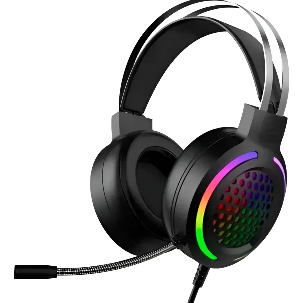 GENERICO - Audifonos Gamer Pc Aoas As-60 Con Adaptador Para Ps4 Xbox - Negro