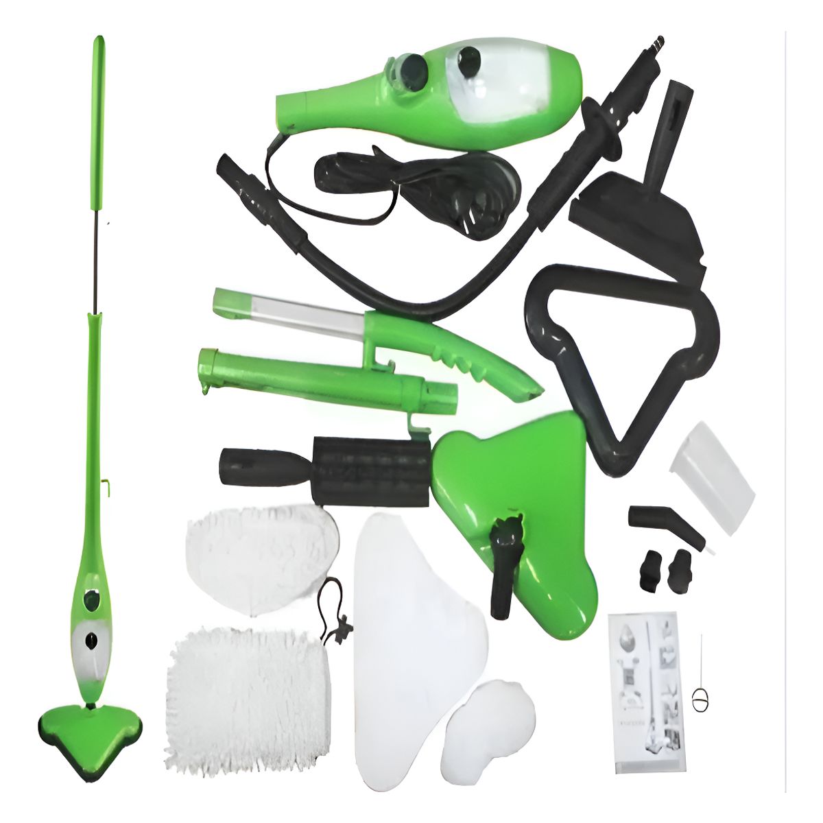 GENERICO - Mopa Vapor Maquina Lava Alfombras Limpiadora - Verde