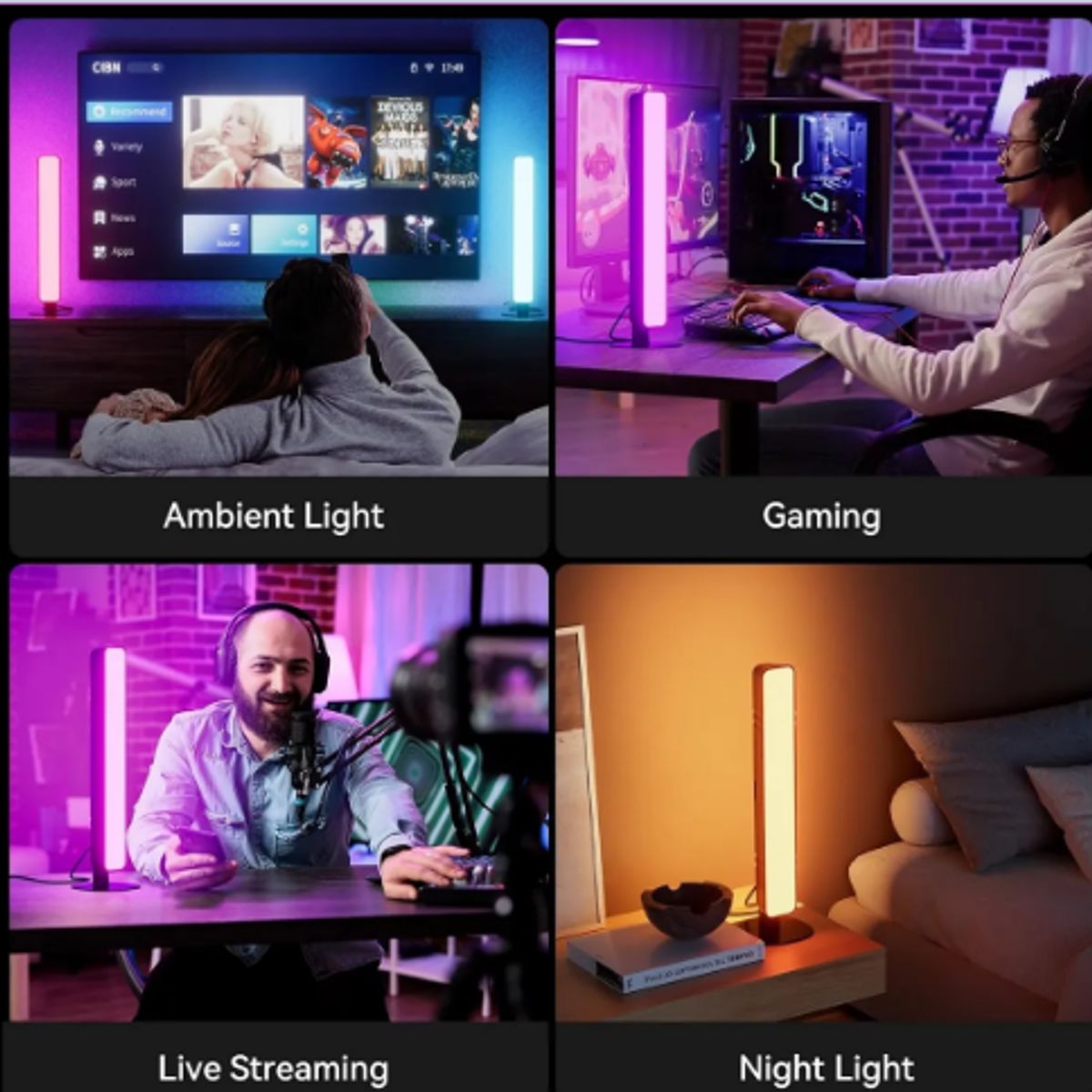 GENERICO - Luces De Barra Ambientales Sonido Usb Rgb