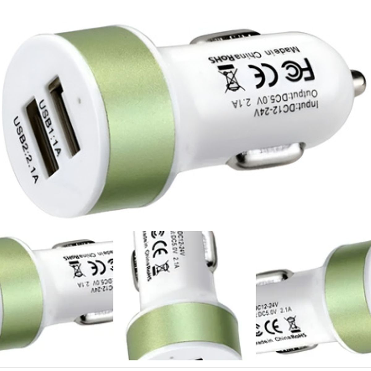 GENERICO - Cargador Para Auto Usb Doble 12 Volt Usb 11 A Y Usb 21 A