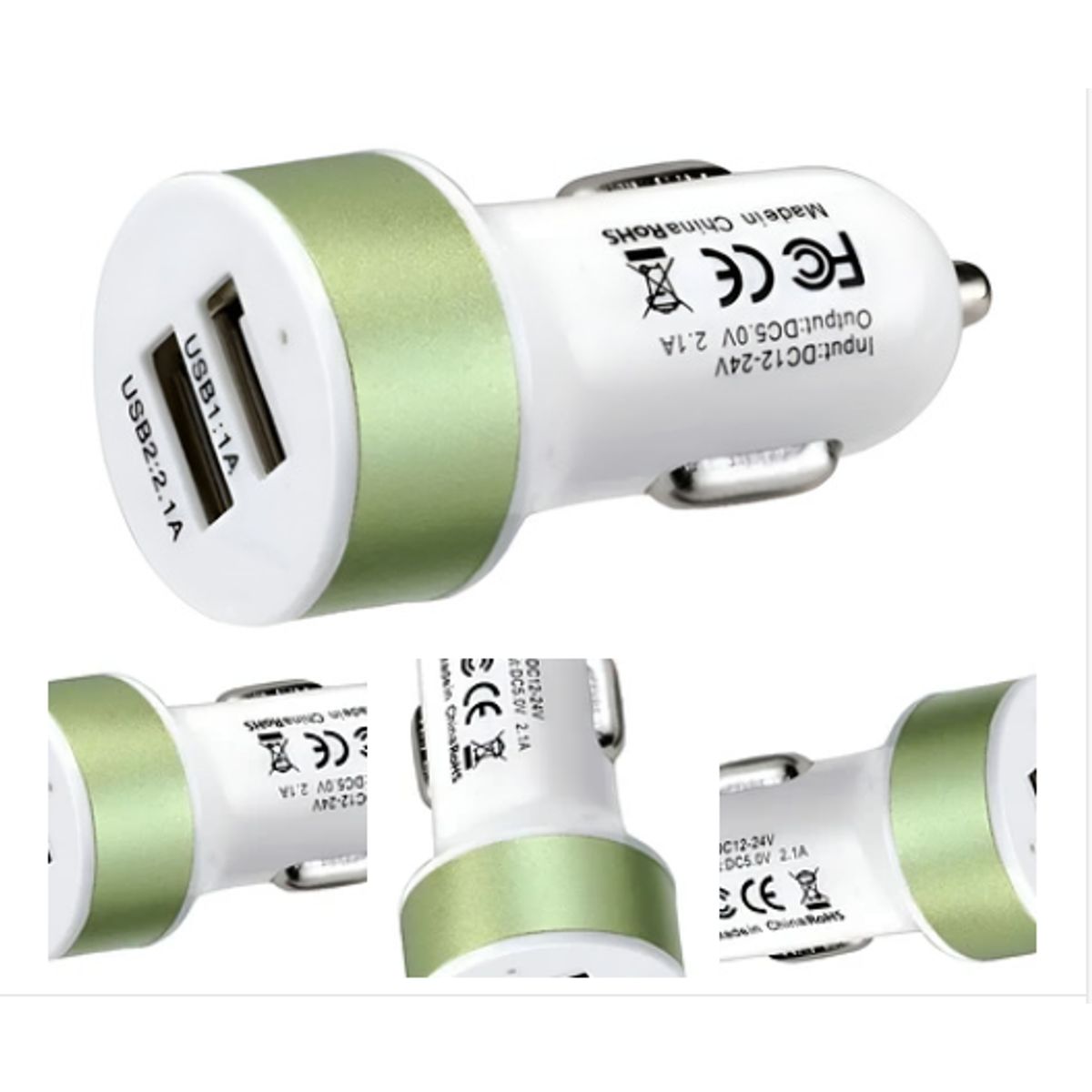 GENERICO - Cargador Para Auto Usb Doble 12 Volt Usb 11 A Y Usb 21 A