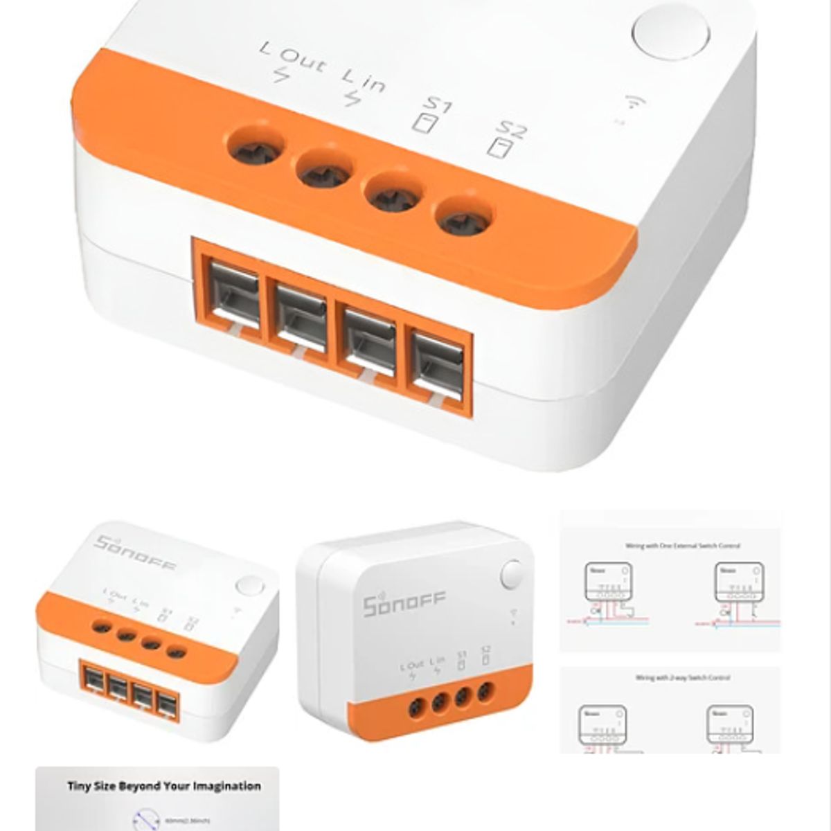 GENERICO - Interruptor Zigbee Sin Neutro Sonoff Mini Extreme Zbminil2