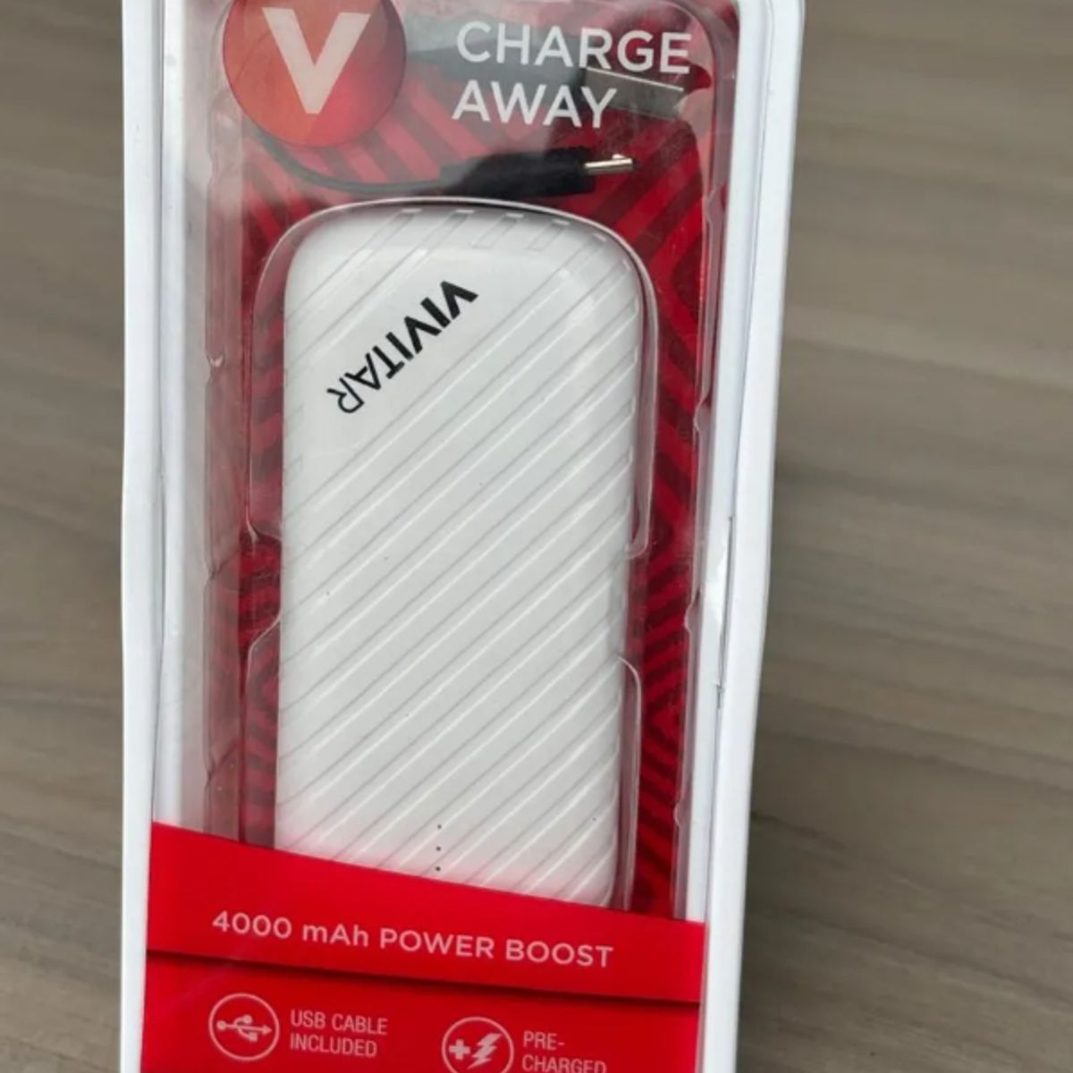 GENERICO - Power Bank Batería Portátil Vivitar 4000 Mah Blanco
