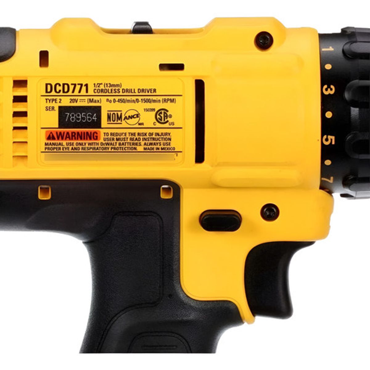 Taladro Atornillador 1/2 20v Max Dewalt Dcd771, marca DEWALT - Foto 2