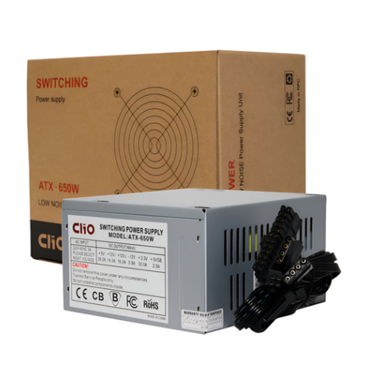 CLIO - Fuente De Poder Clio 650w Atx No Modular