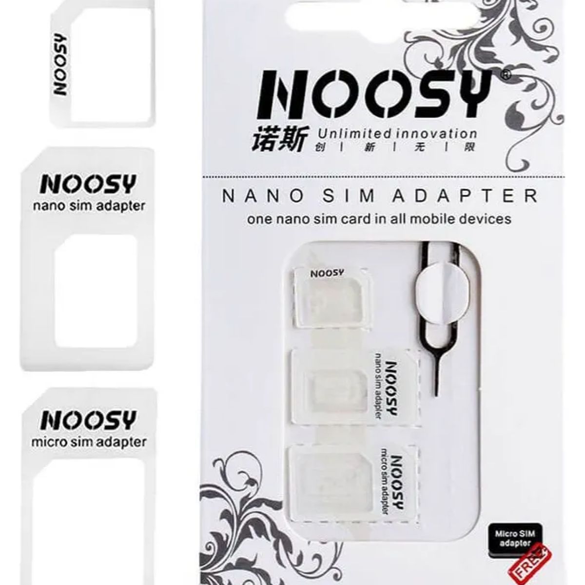 GENERICO - Adaptador Nano Sim A Micro Sim Y Sim Normal