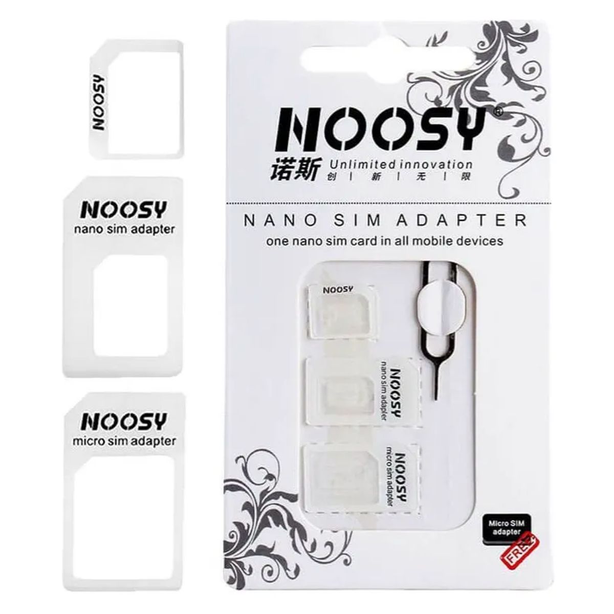 GENERICO - Adaptador Nano Sim A Micro Sim Y Sim Normal