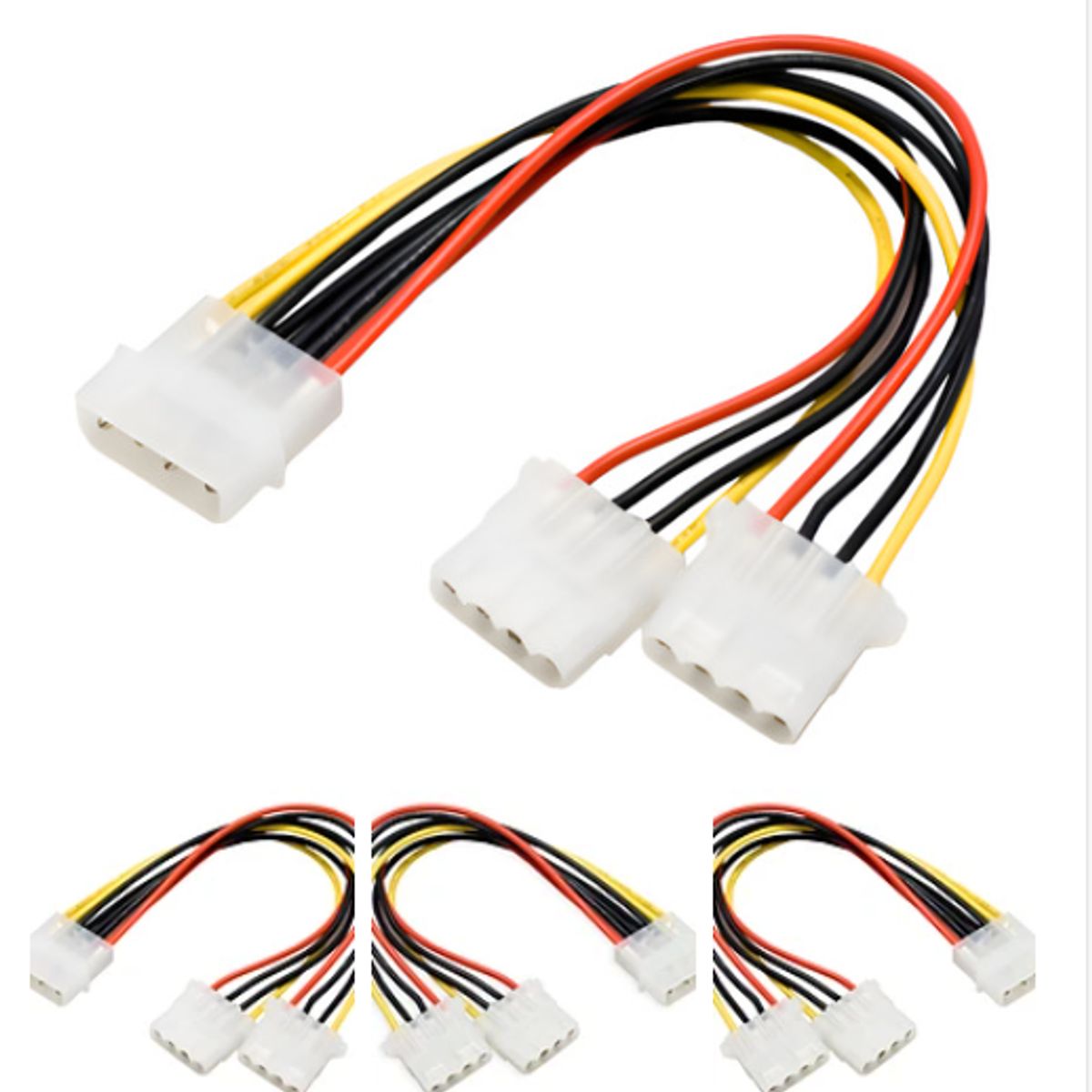 Cable Conector 1 Molex Macho A 2 Molex Hembra 20cm, marca GENERICO - Foto Principal