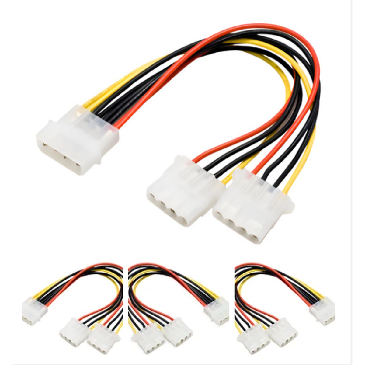 Cable Conector 1 Molex Macho A 2 Molex Hembra 20cm, marca GENERICO - Foto Principal
