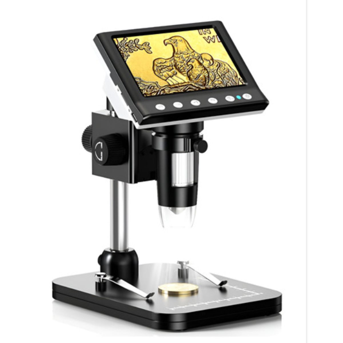 GENERICO - Microscopio Digital Hayve 43  Ips 1000x Con 8 Led Y Tf 32gb