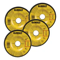 GENERICO - 4 Discos De Desbaste Dewalt 4 12 115x 64 X 22 Resistencia