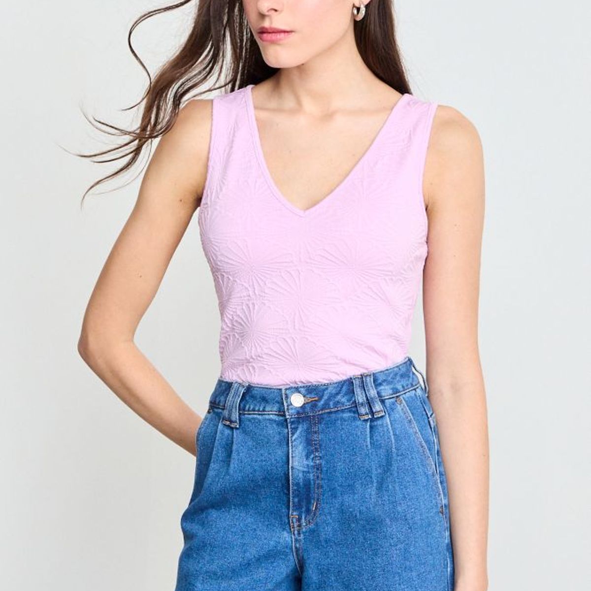 IO - Polera Lisa Mujer Rosa Io