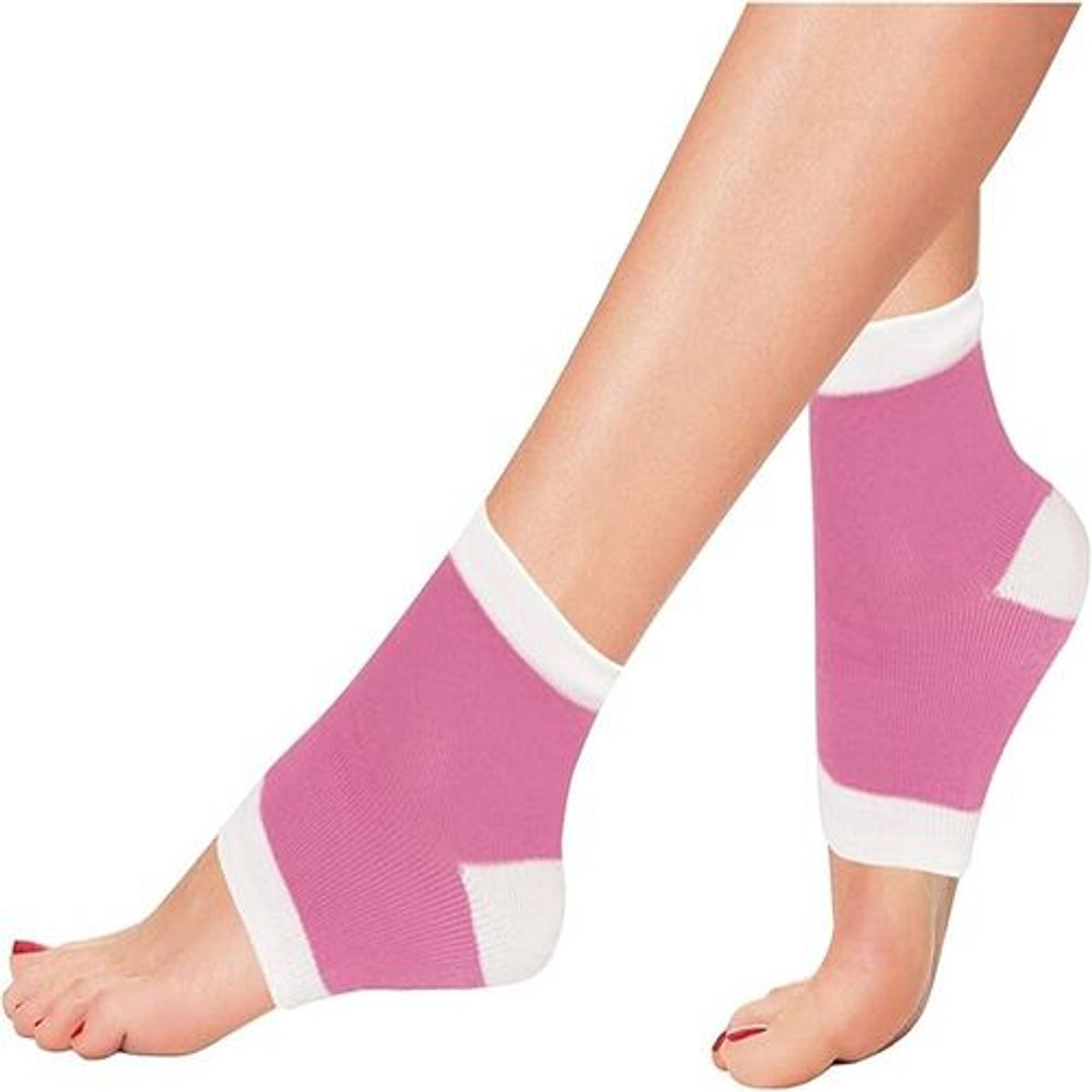 GENERICO - Par Calcetines de Silicona Hidratante Para Talón