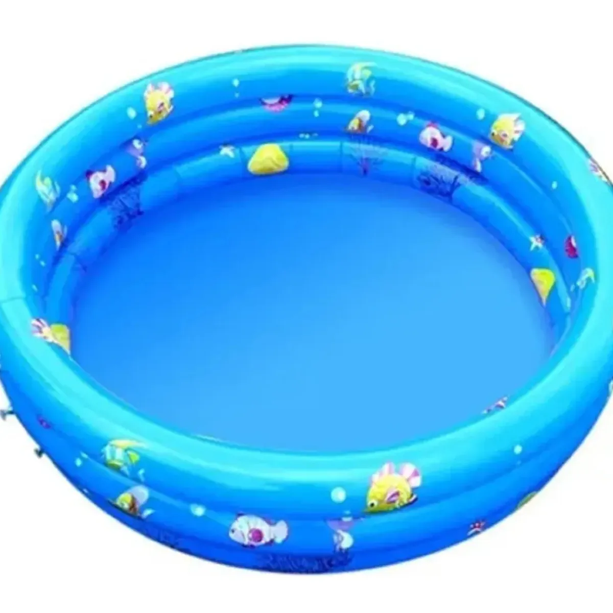 GENERICO - Piscina Inflable Plástico 3 Anillos Redonda 80x35c0 celeste