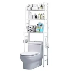 GENERICO - Estante Organizador de Baño Sobre Inodoro Metálico de 3 Niveles - Maximiza Espacio