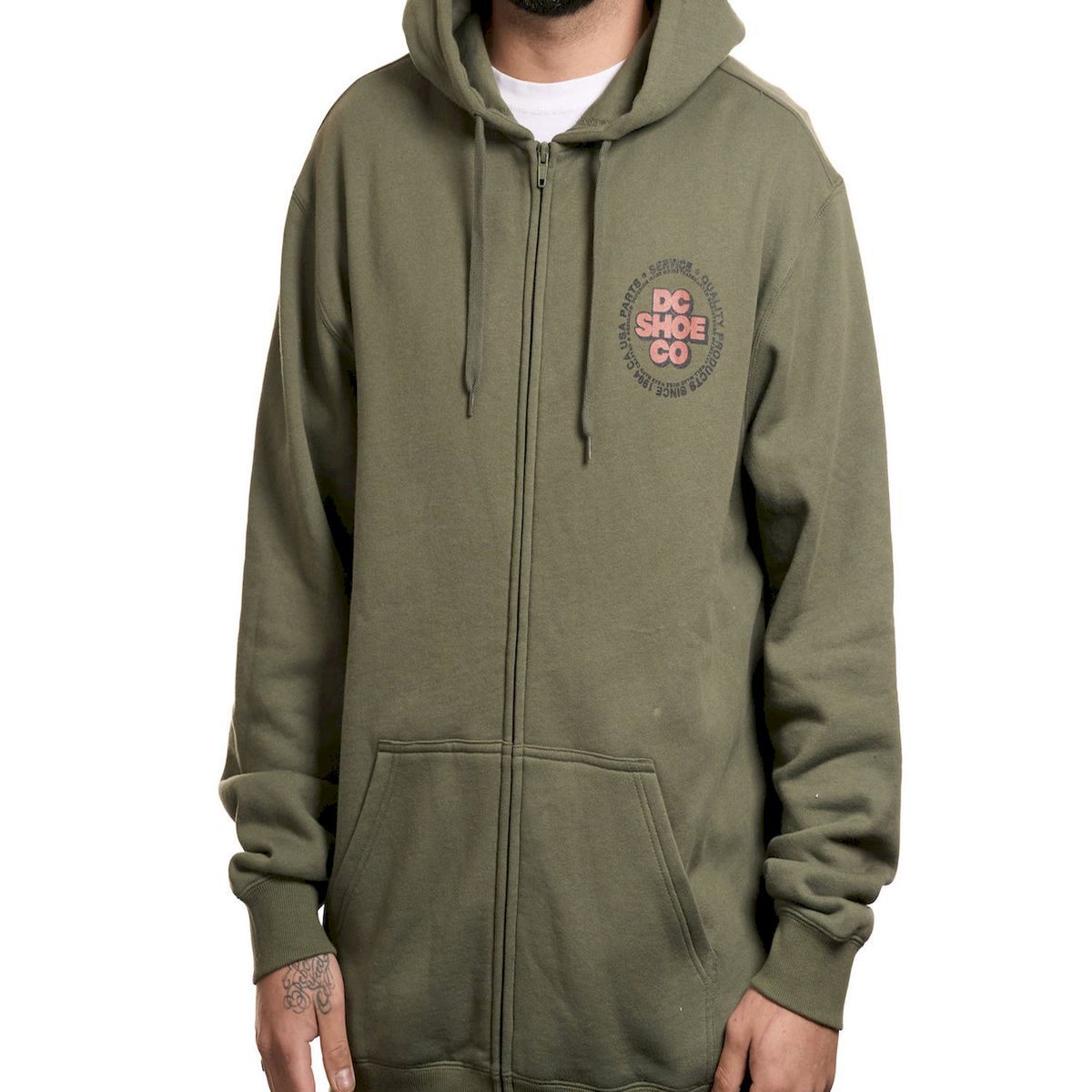 DC SHOES - Poleron Hombre Fine Goods Verde DC Shoes