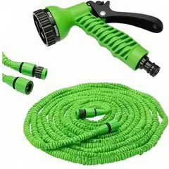 MOVI - Manguera Expansible 22.5 m con Rociador 7 Funciones – Liviana, Flexible y Antidobleces