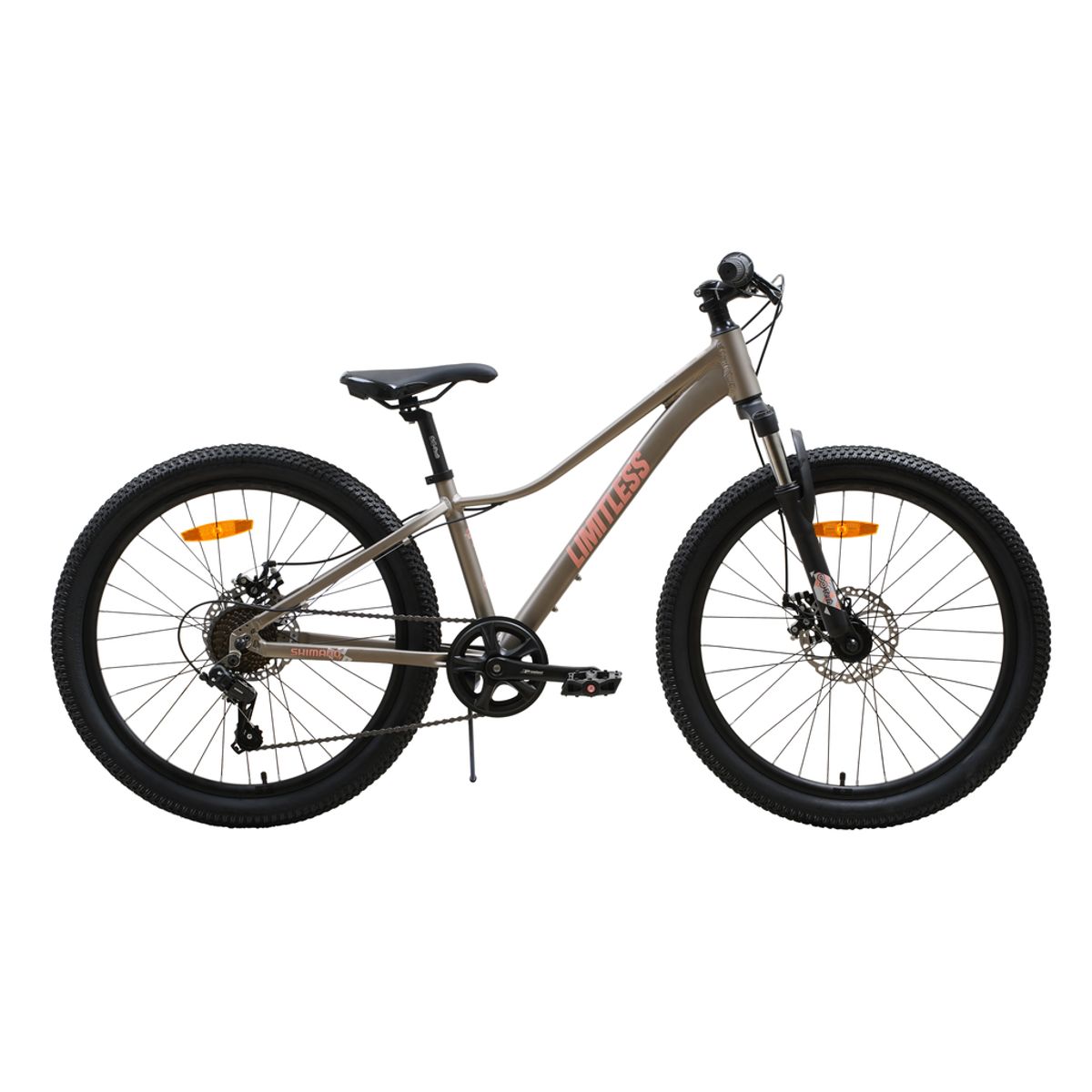 LIMITLESS - Bicicleta Blitz Mtb Aro 24 Gris 7v Aluminio